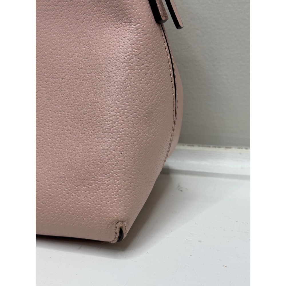 Kate Spade Satchel Bag Pink Leather Bow Top Handle Matthew's Street Maise Bag - Picture 3 of 13
